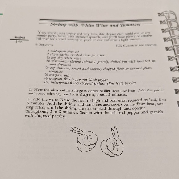 Italian Light Cooking (1992, Spiral Bound) - Easy, Healthy, Low-Calorie Recipes - Picture 7 of 9